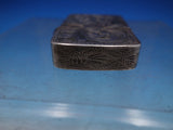 European .800 Silver Lighter Cover Engraved on All Sides 2 1/4" x 1 1/2" (#6738)
