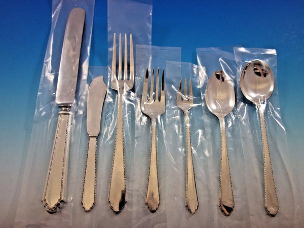 William and Mary by Lunt Sterling Silver Flatware Set 12 Service 96 pcs Dinner