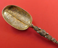 English Estate Sterling Silver Coronation Spoon Vermeil Circa 1906 6 1/2"