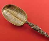English Estate Sterling Silver Coronation Spoon Vermeil Circa 1906 6 1/2"