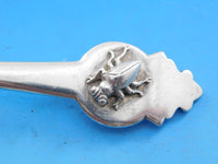 Gorham Sterling Banana Server pierced brite-cut Aesthetic Applied Beetle 9 1/2"