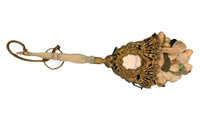 Gilt Bronze Tussie Mussie Posey Posy Holder with Enamel and Mirrors (#J1322)