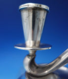 Fisher Sterling Silver Candle Holder 2-Light #C61 5 1/4" x 4 3/4" c.1960 (#6204)