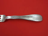 Lap Over Edge Acid Etched By Tiffany Sterling Dinner Fork w/ Wheat 8"