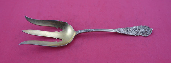 Trajan by Reed and Barton Sterling Vegetable Serving Fork 3-tine GW 8 1/2"