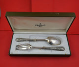 Grape by Christofle Silverplate Vegetable Serving Set 2pc with Fitted Box 9 3/4"