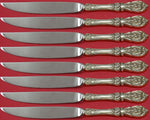 Francis I Script by Reed & Barton Sterling Steak Knife Set 8pc Not Serr Custom