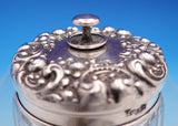 La Pierre Sterling Silver and Glass Dresser Jar with Knob GW Interior (#9163)
