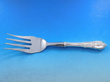 Rose Point by Wallace Sterling Silver Buffet Fork Custom Made 8 3/4"