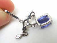 14k Gold Chandelier 2.30ct Genuine Natural Tanzanite Pendant w/Diamonds (#J3757)