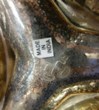 India Silverplate Candelabra 5-Light w/ Shade Lion Feet Heavy 24" x 15" (#5529)