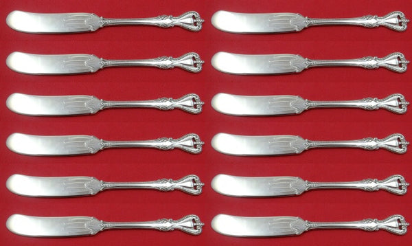 Old Colonial by Towle Sterling Silver Butter Spreader flat handle Set 12 pieces