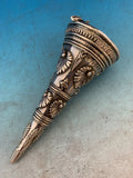 English Sterling Silver Tussie Mussie Posey Posy Holder with Jaws C1874 (#J1201)