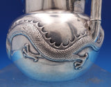 Hung Chong Chinese Export Sterling Silver Sugar Bowl w/Dragon and Bamboo (#8440)