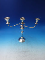 Old French by Gorham Sterling Silver Candelabra 3-Light #638 c.1940 (#6197)