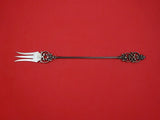 Pattern Unknown by Shiebler Sterling Olive Fork long w/ maple leaf #3124 10 1/4"