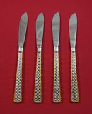 Golden Tradewinds by International Sterling Butter Spreader HH Set 4 pcs 6 1/2"
