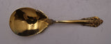Grande Baroque Gold by Wallace Sterling Silver Berry Spoon 9 3/8" Vermeil