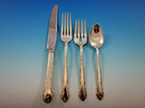 Chased Romantique by Alvin Sterling Silver Flatware Set for 8 Service 36 Pcs