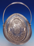English Georgian Sterling Silver Basket Swing Handle Repoussed 1803 London #7823