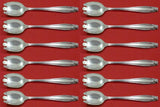 Stradivari by Wallace Sterling Silver Ice Cream Dessert Fork Custom Set 12 pc 6"