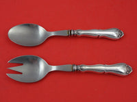 Rosenborg by A. Dragsted Danish Sterling Silver Salad Serving Set 2pc HH 8 1/8"
