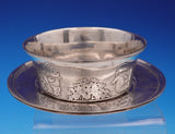 Matthews Co Sterling Silver Child's Set 2pc Plate Bowl Acid Etched Kewpies #9030