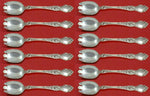 Violet by Wallace Sterling Ice Cream Dessert Fork Custom Set 12 pcs 6"