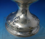 Gorham Sterling Silver Large Vase Hand Hammered w/ Vine Handles & Roses (#6232)