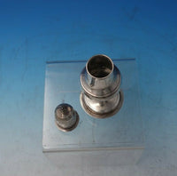 English Georgian Sterling Silver Pepper Shaker Crosshatch Repaired 5 1/2" #5705