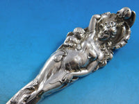 Love Disarmed by Reed and Barton Sterling Salad Serving Fork Old GW Pierced 11"