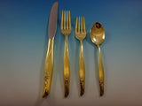 Sea Rose Gold by Gorham Sterling Silver Flatware Set For 8 Service Vermeil 32 Pc