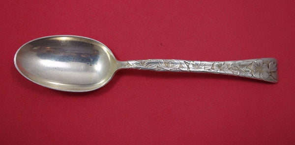 Lap Over Edge Acid Etched by Tiffany and Co Sterling Silver Teaspoon Jasmine 6"