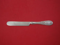 Coin Silver Dessert Knife Blunt Blade Dated 1851 7 5/8" Antique