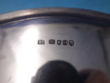 Beaded by Ei English Sterling Silver Round Salver Tray with Coat of Arms (#5998)