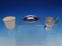 Saint Dunstan Chased by Gorham Sterling Silver Demitasse Cup Saucer Liner #8099