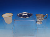 Saint Dunstan Chased by Gorham Sterling Silver Demitasse Cup Saucer Liner #8099