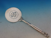 Acorn by Georg Jensen Sterling Silver Tomato Server Pierced with Flowers 8 7/8"