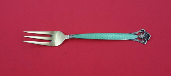 Cloister by Th. Marthinsen Sterling Dessert Fork enameled light green 6"