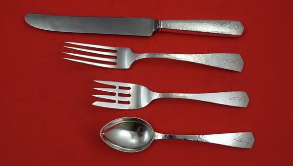 Colonial Hammered by International Sterling Silver Regular 4-pc Place Setting