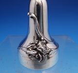 William Kerr Sterling Silver Dinner Bell w/Applied Iris Leaves #932 (#4787)