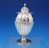 Edward Barton English Georgian Sterling Silver Salt Pepper Shaker 2pc (#5031)