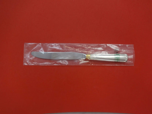 Embassy Scroll Gold by Lunt Sterling Silver Dinner Knife Modern 9 1/4" New