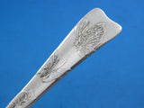 Lap Over Edge Acid Etched by Tiffany Sterling Silver Teaspoon w/ Butterflies 6"