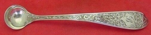 Colonial B Engraved by Whiting Sterling Silver Mustard Ladle 4 1/2" Custom