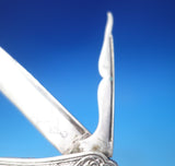 Medallion by Unknown Sterling Silver Pocket Knife w/Nut Pick Fruit Knife (#7237)
