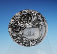 Wild Rose by Watson Sterling Silver and Glass Dresser Jar 3" Tall (#3265)