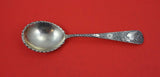 Paisley Design by Davis & Galt Sterling Silver Preserve Spoon 6 7/8"
