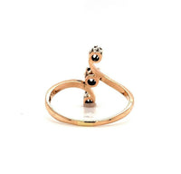 14k Gold Victorian Mine Cut Genuine Natural Diamond and Sapphire Ring (#J5496)