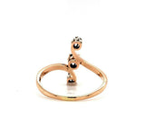 14k Gold Victorian Mine Cut Genuine Natural Diamond and Sapphire Ring (#J5496)